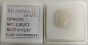 2.85/CT Natural Opal with Govt. Lab Certificate-12214D49548